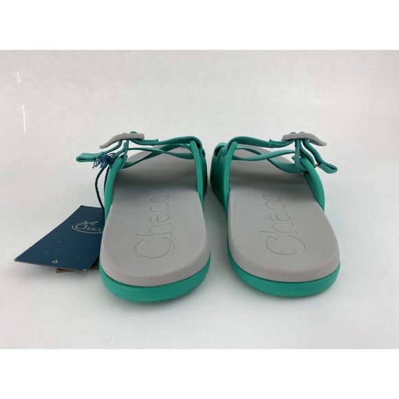 Chaco Chillos Slide Teal Women's Slides Sandals Z Strap Adjustable Blue Green - Picture 3 of 9